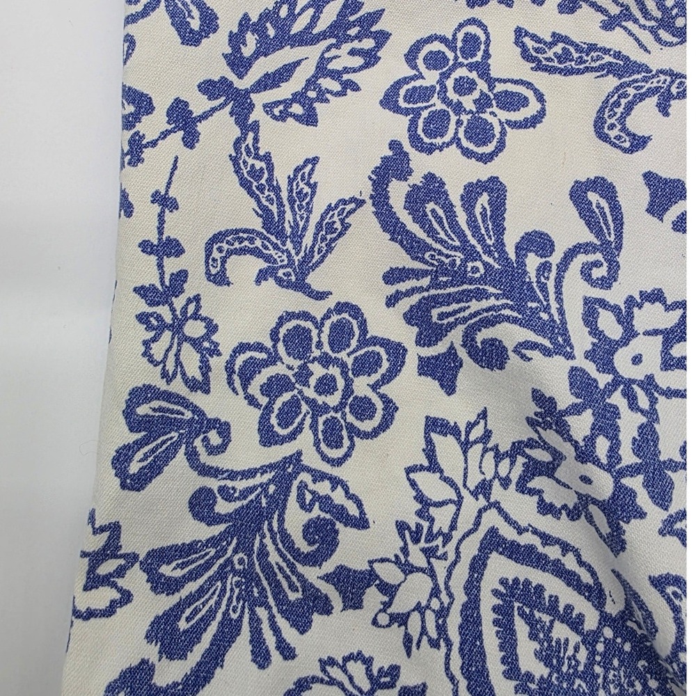 Boho DG2 Diane Gilman Jeans Womens 16 Blue Floral Damask Print Cropped Stretch - Picture 7 of 8